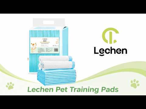 LECHEN 반려동물 언더패드 강아지 배변패드 – 고흡수성, 탈취 및 향기 트레이닝 매트