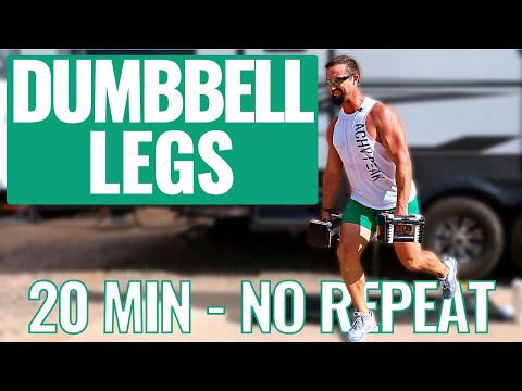 Dumbbell Legs Workout - 20 Min - No Repeats