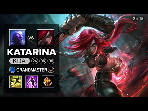 Katarina vs Ryze Mid - EUW Grandmaster - Patch 25.18 Season 15