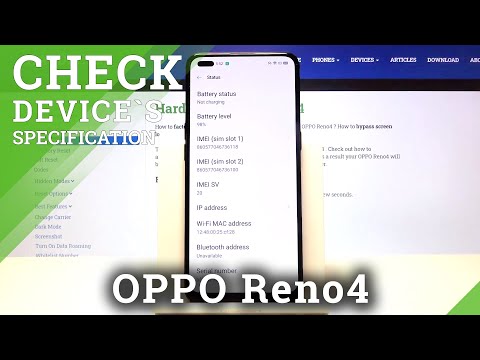 How to Check OPPO Reno 4 Specification - Verify Device Info