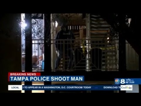 Tampa Police Officer shoots armed man after reports man was banging on apartment doors and yelling