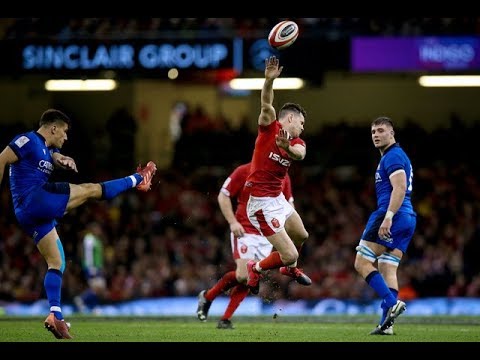 Tomos Williams charges down Tommaso Allan | Guinness Six Nations 2020