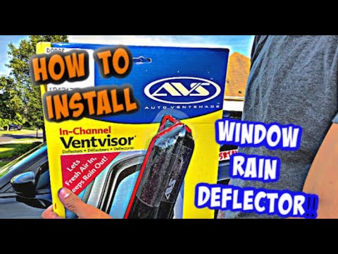 AVS RAIN GUARD  INSTALLATION  | HOW TO INSTALL AVS vent visor on Dodge Charger‼️