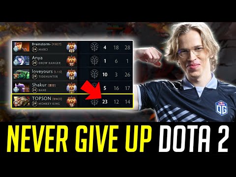 This is WHY You Never Give Up in DOTA 2 - TOPSON MONKEY KING DOTA 2