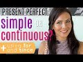 Present Perfect Tense Simple Or Continuous FOR SINCE