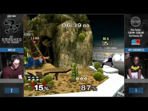 Get Smashed at the Foundry #80 - Loser Finals: NMW (C. Falcon) vs WFX | Shroomed (Marth/Sheik)