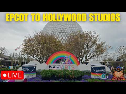 🔴 Live: Sunday Stream at Epcot & Hollywood Studios! Festival of the ARTS to Fantasmic - 02/22/26