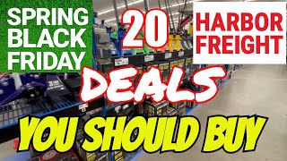 Top 20 Things You Should Buy During the Spring Black Friday Sale at Harbor Freight