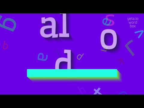 How to say "aldo"! (High Quality Voices)