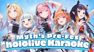 Thumbnail for 【OFFCOLLAB】KARAOKE to hype up the fes!!!!!!! #holomyth