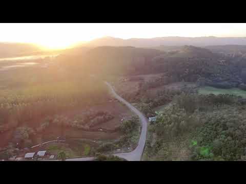 Mágico pôr do sol em Lindolfo Collor/RS