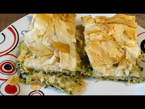 Byrek me peta të gatshme me spinaq dhe gjizë | Spinach and cottage cheese pie