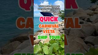 Carnival Vista Ship Tour in 60 Seconds #cruise #shorts