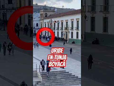 Álvaro Uribe en Tunja Boyaca #politicacolombiana #gustavopetro #noticiasdecolombia #uribe #pilitica