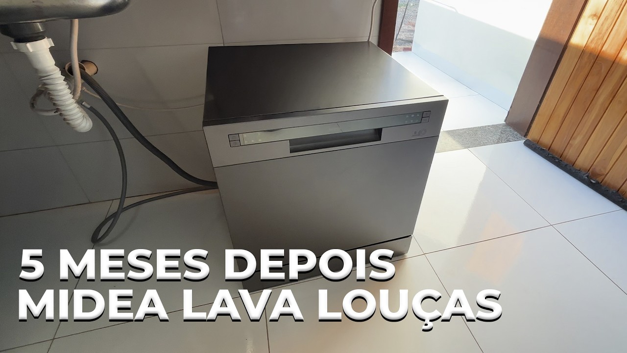 Miniatura da avaliação em vídeo de Lava Louças Midea 8 Serviços Cinza Touch Plus 220V
