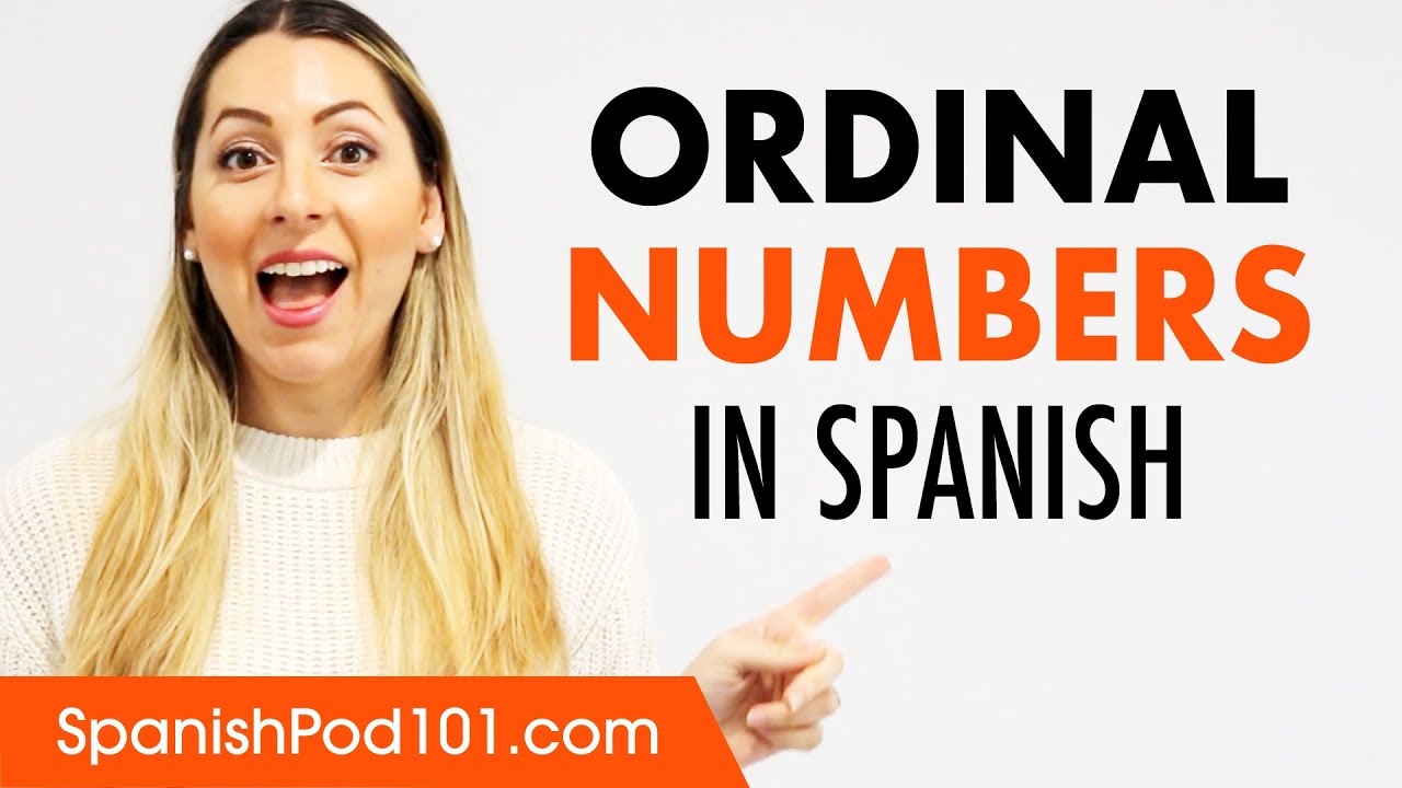 How do you use ordinal numbers in a sentence in Spanish?
