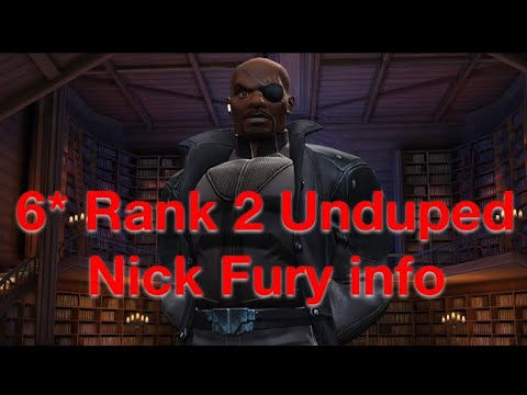 6* Nick Fury Rank 2, Unduped info
