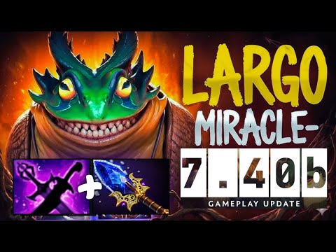 MIRACLE- LARGO Mid is BROKEN! 😱 New Hero Power! 7.40b Patch