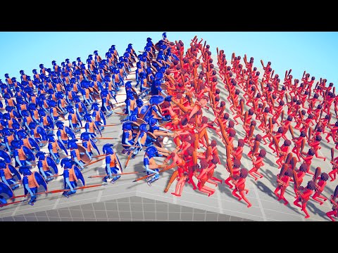 100x ACIENT ARMY ⚔️ vs 🗿 100x TRIBAL ARMY / Totally Accurate Battle Simulator ( TABS )