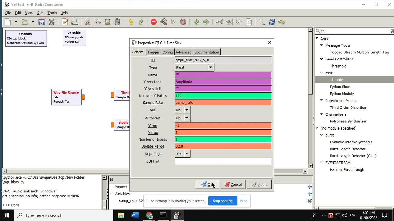 Importing File block in GNU Radio