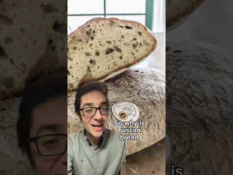 Brief history of this saltless Tuscan bread #italian #italianfood #bread #didyouknow