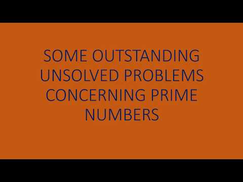SOME OUTSTANDING UNSOLVED PROBLEMS IN MATHEMATICS