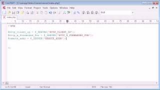 Beginner PHP Tutorial - 66 - Better Way to Get Visitors IP Address