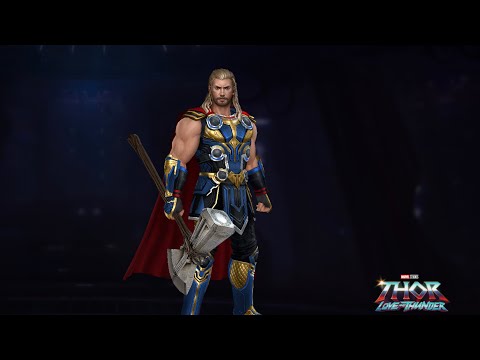 Thor love and thunder uniform in multiverse invasion in marvel future fight