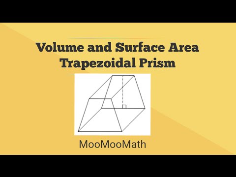 Volume and Surface Area Trapezoidal Prism