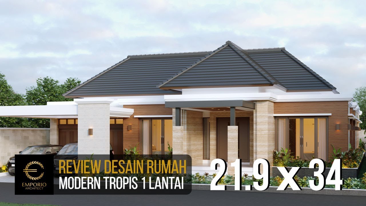 Video 3D Desain Rumah Villa Bali Modern 1 Lantai Bapak Anwar - Aceh