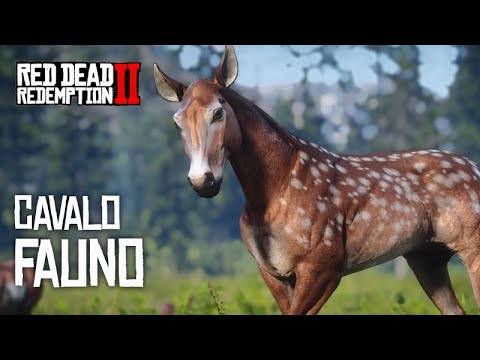 FAUNO - METADE CAVALO e METADE CERVO - Criatura Lendária -  Red Dead Redemption 2