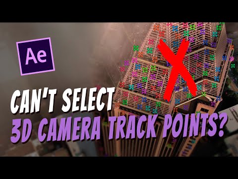 Can't SELECT 3D Camera Tracker TRACK POINTS — How to FIX [After Effects Tutorial]