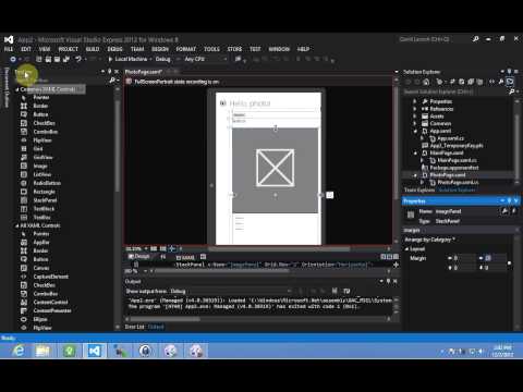 Windows 8 Development - Editing Portrait View XAML