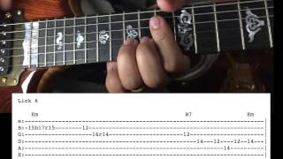 Jerry Garcia Guitar Lesson - Me & My Uncle Solos with Tab