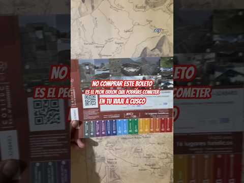 👉 NO COMPRAR ESTE BOLETO 🎟️ ES EL PEOR ERROR 🚫 QUE PODRIAS COMETER EN TU VIAJE A CUSCO ☝️