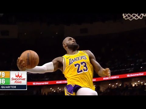 LeBron James windmill dunk vs Pelicans even had Pels fans going crazy 😂