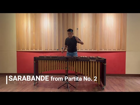 ABRSM G7 Percussion 2020 (C2) Sarabande from Partita No. 2, arranged by Garwood Whaley - J. S. Bach