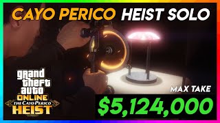 Cayo Perico Heist SOLO - Potential Take $5,124,000 - MAX PAYOUT GTA Online