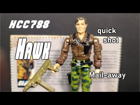 HCC788 quick shot! 1991 HAWK! Mail-away G.I. Joe toy!