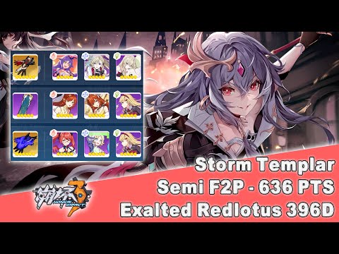 Honkai Impact 3 SEA - [Semi F2P Gear] Exalted Redlotus 396D - Storm Templar