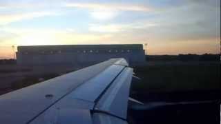 preview picture of video 'Royal Brunei Airlines Sunset Take Off A320 Brunei to Singapore'