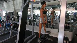 Day 4 Exercise 2 Straddle Smith Machine Wide Squat