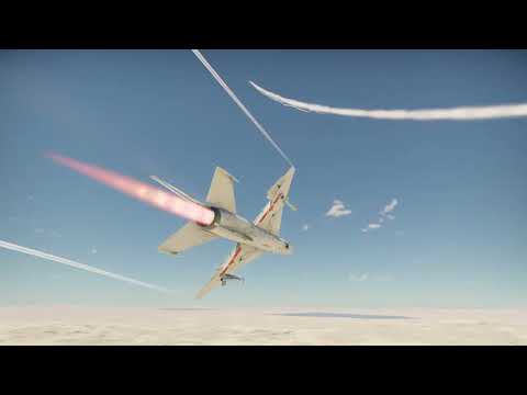 WarThunder 1v1 Dogfight : J-7E vs F-16A block 10