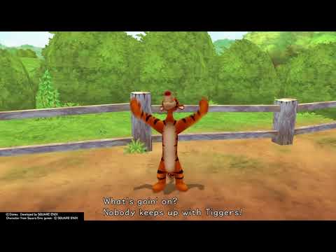 Kingdom Hearts Final Mix (PS4) Cutscene #182 Tigger Shocked