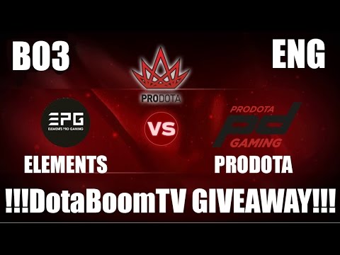 Elements vs Pro Dota | PRO DOTA CUP | BO3 | EU PLAYOFF | ENG CAST | LIVE ! GIVEAWAY!!!