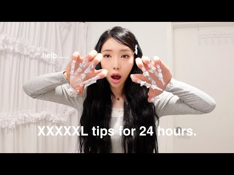 surviving with THE LONGEST NAILS for 24 hours