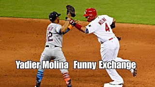 Yadier Molina Funny Exchange | MLB