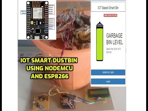 IOT Smart Dustbin Using NodeMCU and ESP8266 – svsembedded, 7842358459 ...