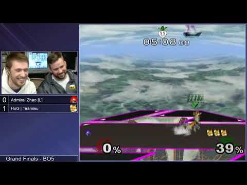 SG 19.8 SSBM - Admiral Zhao [L] (Samus) vs. HoG | Tiramisu (Fox) - Melee GF