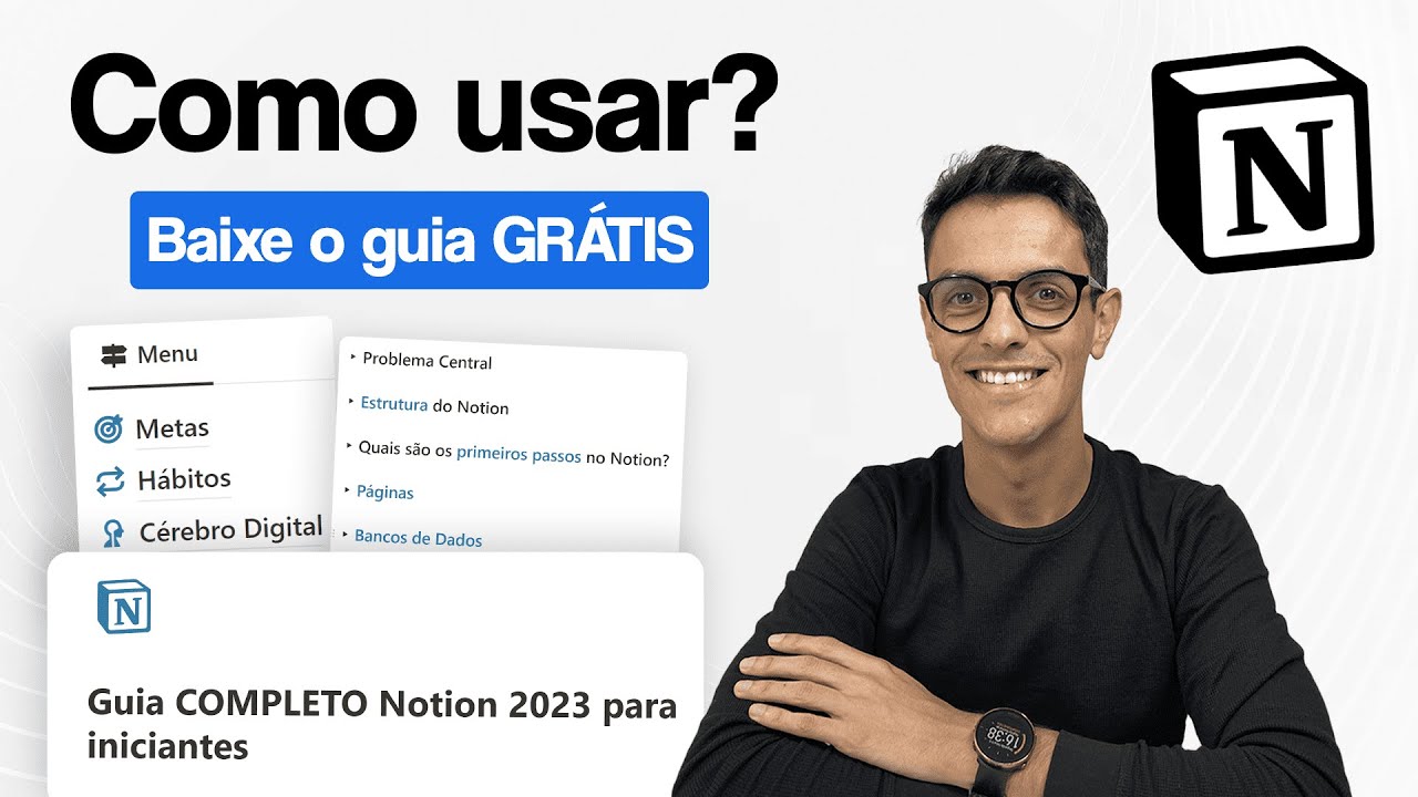 Como Usar Notion DO ZERO (INICIANTE AO AVANÇADO) em 2023 + Guia GRÁTIS | Tutorial Completo